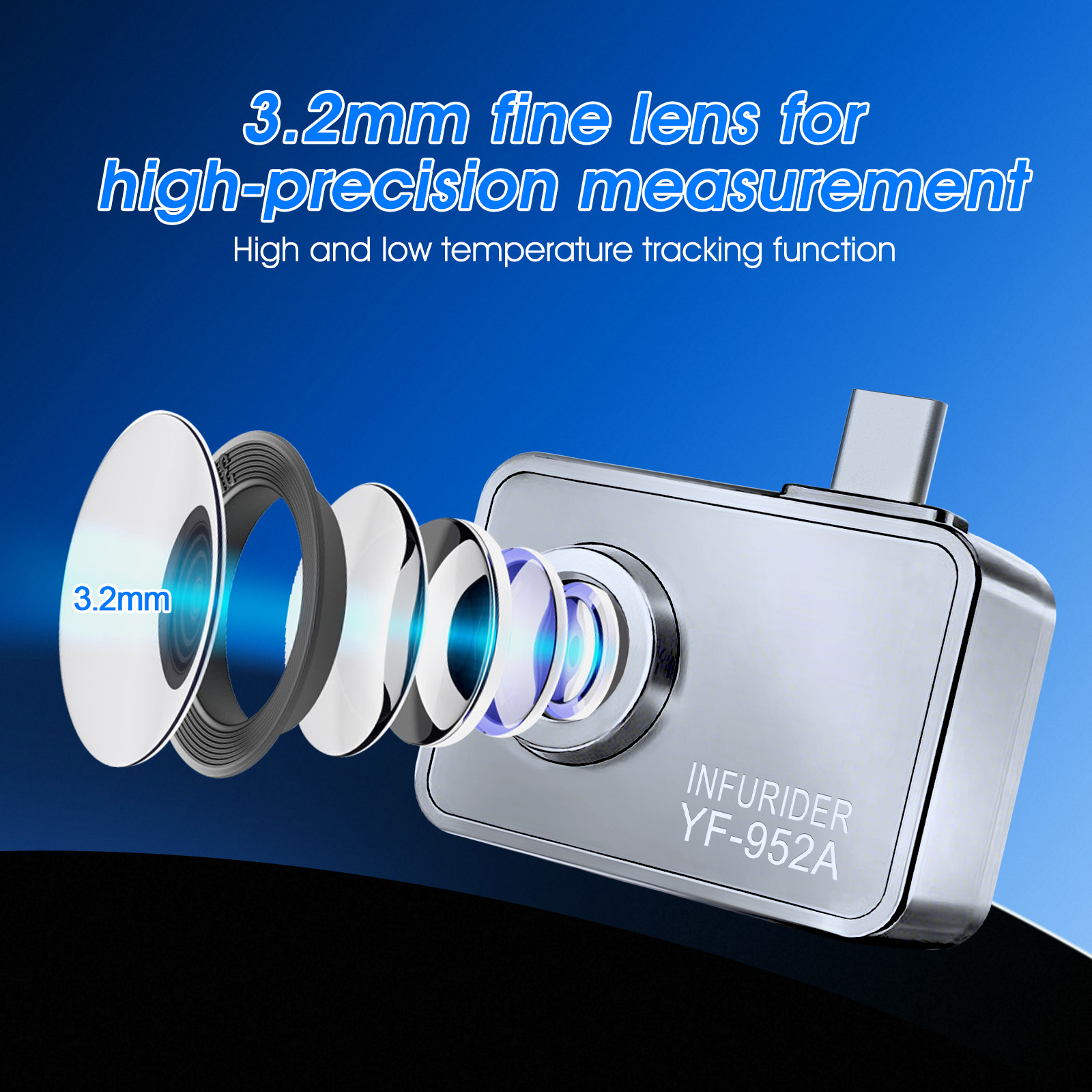Type-C Thermal Imager 256x192  - огляд і ціна Thermal Imaging Camera 256X192
