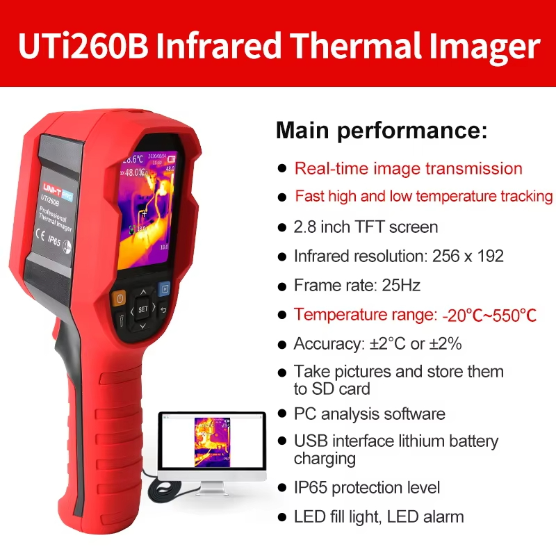 UNI-T Infrared Thermal Camera  - огляд і ціна Thermal Imaging Camera 256X192