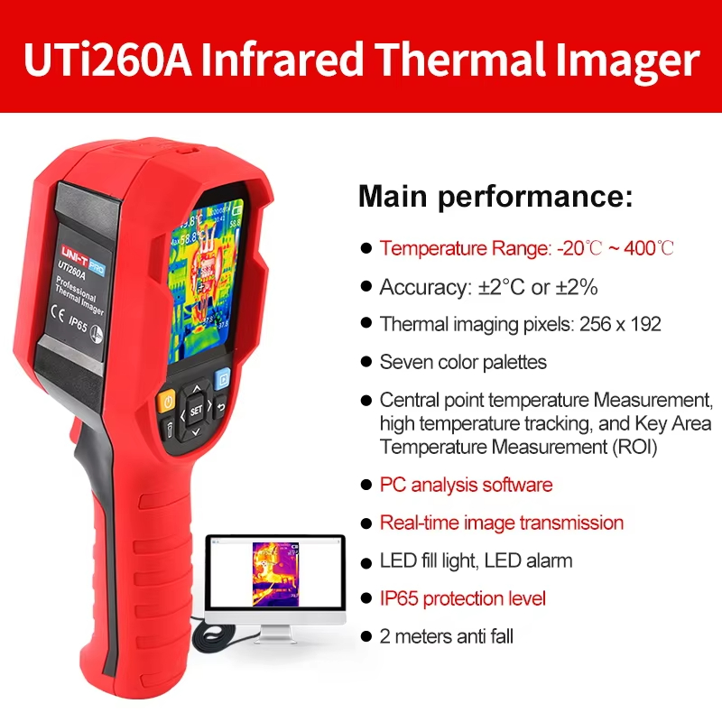UNI-T Infrared Thermal Camera  - огляд і ціна Thermal Imaging Camera 256X192